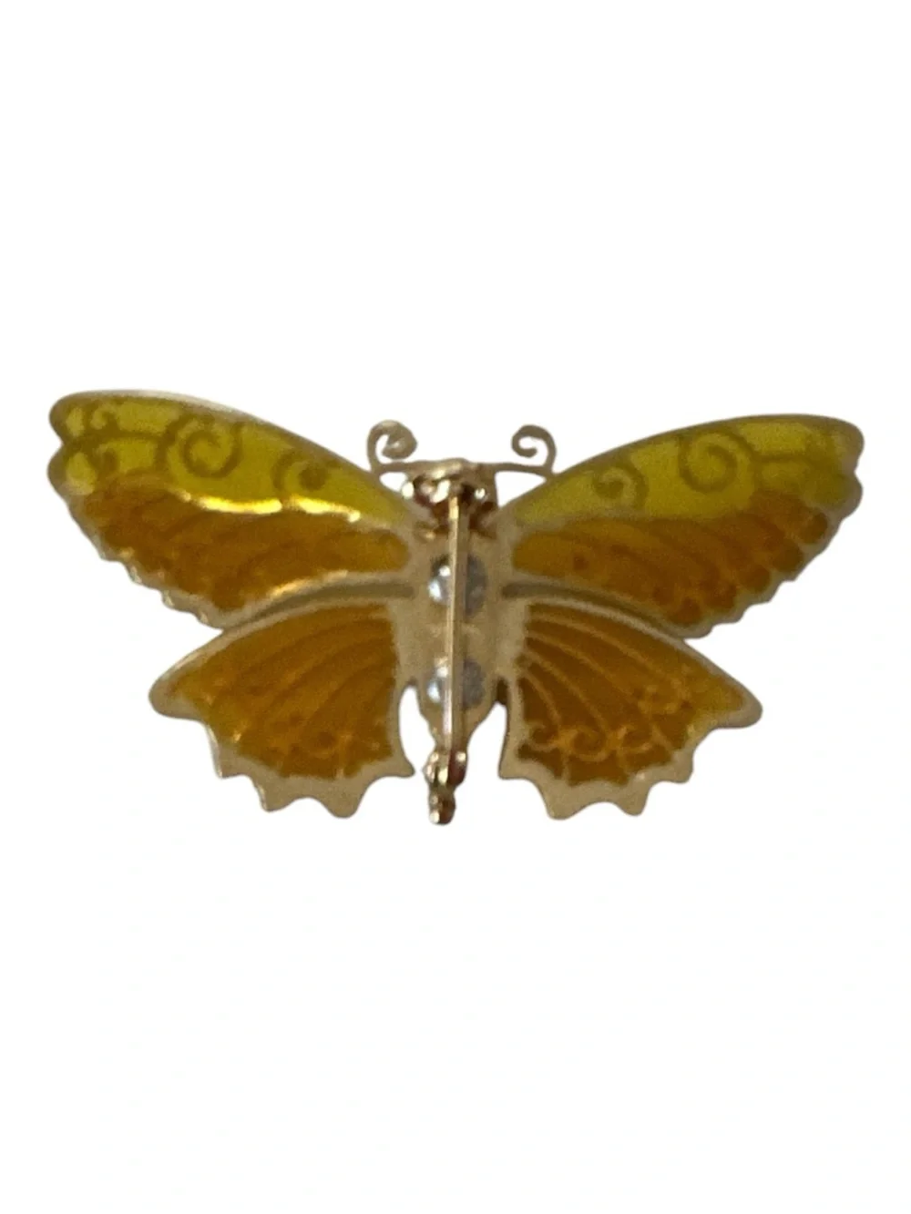 Avon Vintage 70-80’s Plique-a-Jour Filigree Butterfly Brooch